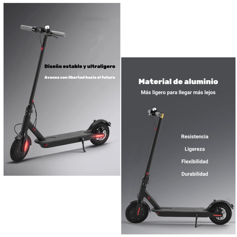 SCOOTER ADULTO ELE CTRICO CON APP PLEGABLE 30KM NEGRO SPEED - 4