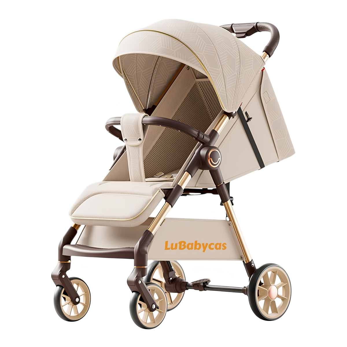 COCHE DE PASEO ULTRA RESISTENTE 25KG TEK DORADO LUBABYCAS - 1