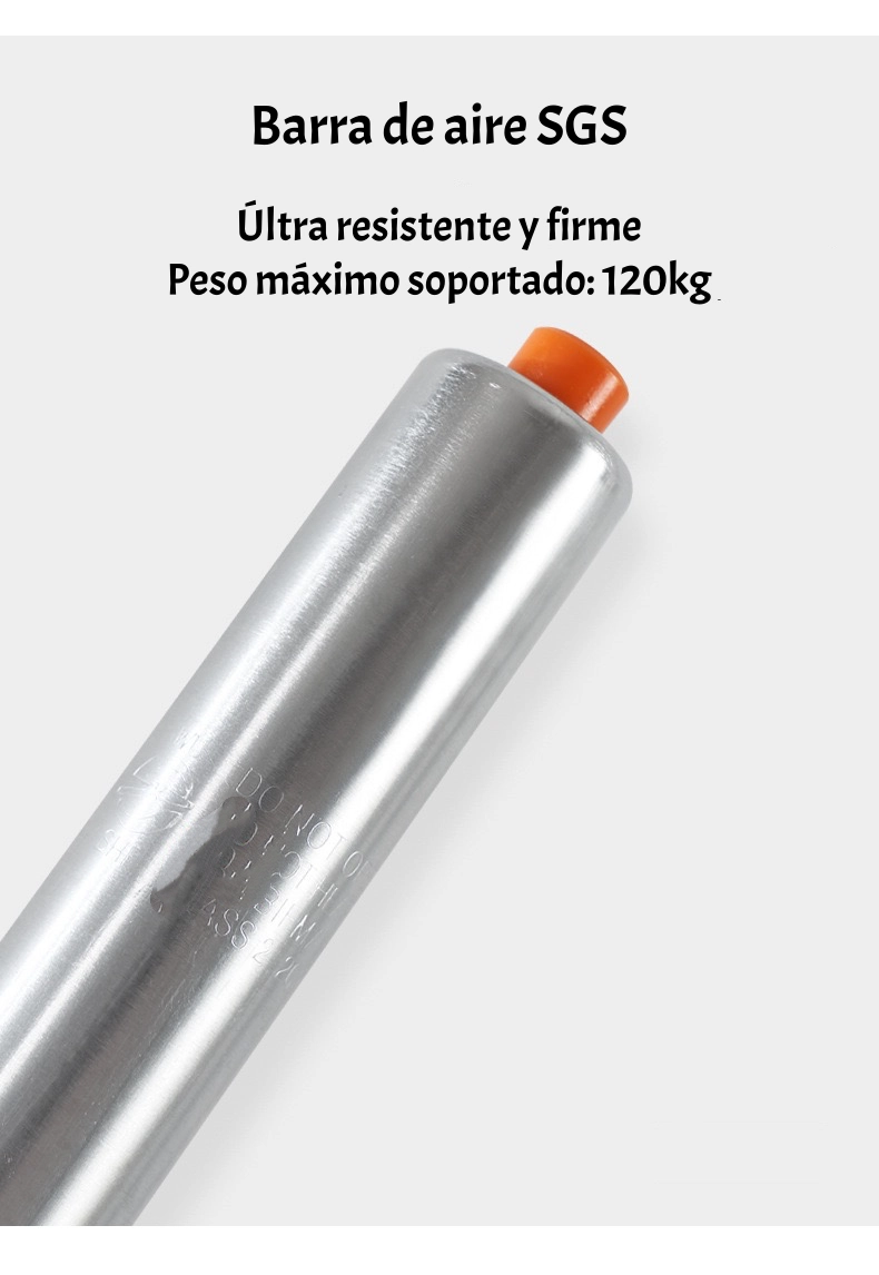 PACK 2 SILLAS PISO BAR EN COLOR NEGROS ALTURA REGULABLE CON RESPALDO - 6