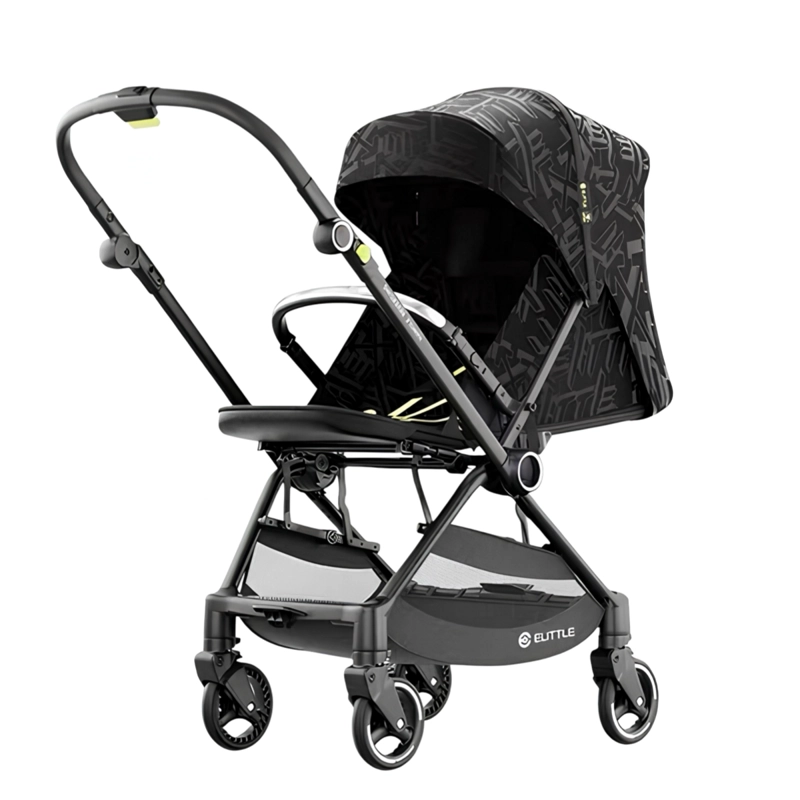 COCHE DE PASEO REVERSIBLE NUEVA TECNOLOGIA ELITTLE E7 NEGRO - 1