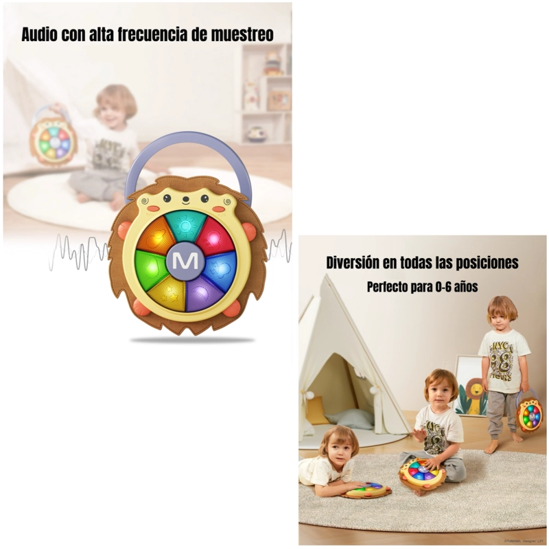 JUGUETE SENSORIAL MUSICAL CON LUCES 0-6 AÑOS TM139 LUBABYCAS - 6