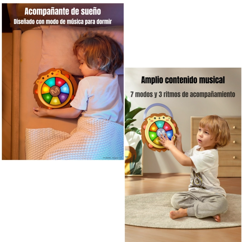 JUGUETE SENSORIAL MUSICAL CON LUCES 0-6 AÑOS TM139 LUBABYCAS - 7