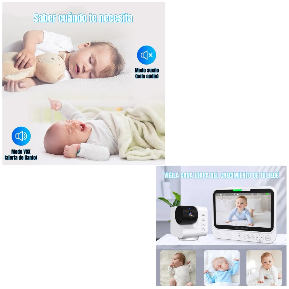 CAMARA MONITOR INTELIGENTE PREMIUM 7″1080P ABM790 LUBABYCAS - 3