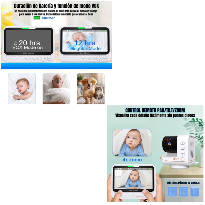 CAMARA MONITOR INTELIGENTE PREMIUM 7″1080P ABM790 LUBABYCAS - 7