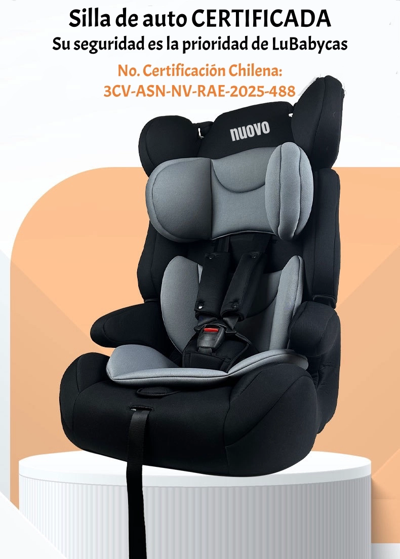 SILLA DE AUTO BUTACA 9-36KG 12 AÑOS GRIS RA-E LUBABYCAS - 3
