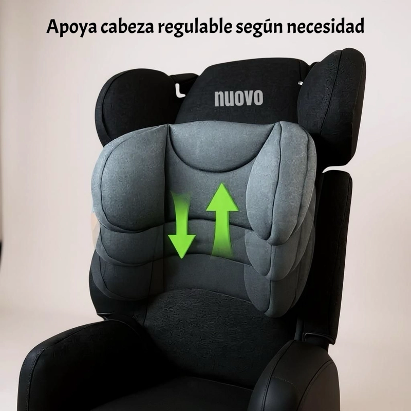 SILLA DE AUTO BUTACA 9-36KG 12 AÑOS GRIS RA-E LUBABYCAS - 7