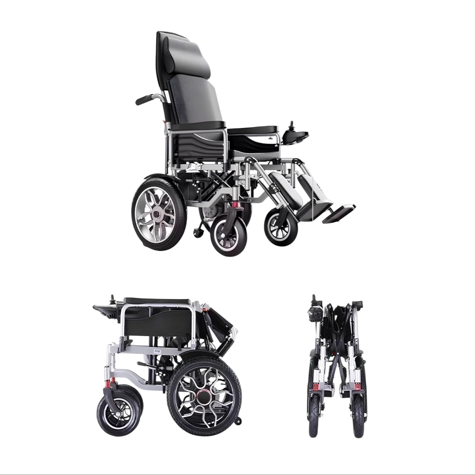 SILLA DE RUEDAS ELE CTRICA 700W 18KM PLEGABLE ALTO LUBABYCAS - 1