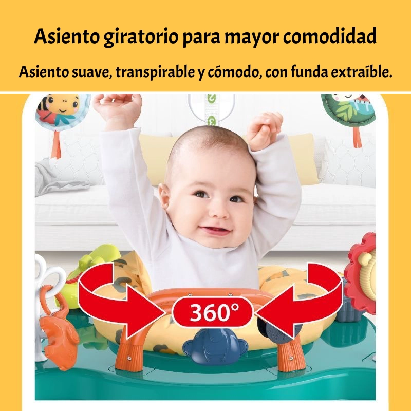 SALTARIN CENTRO DE ACTIVIDAD MUSICAL SMILE ROSADO LUBABYCAS - 7