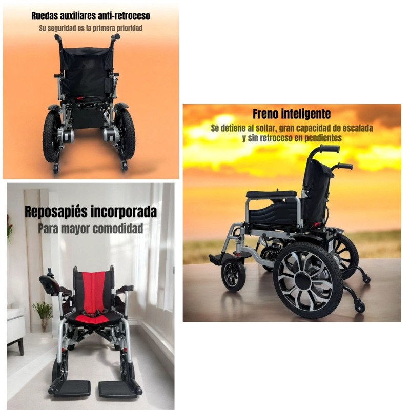 SILLA DE RUEDAS ELE CTRICA PLEGABLE 700W 18KM EDI LUBABYCAS - 6