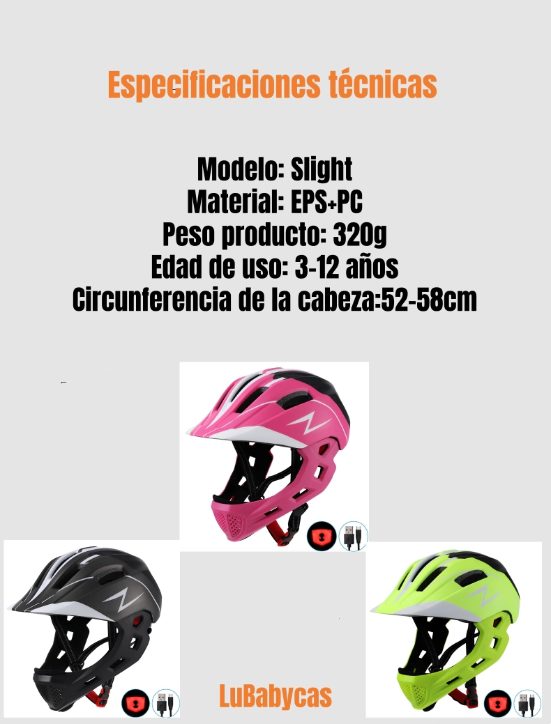 CASCO INTEGRAL INFANTIL BICI 2 EN 1 SLIGHT VERDE LUBABYCAS - 8