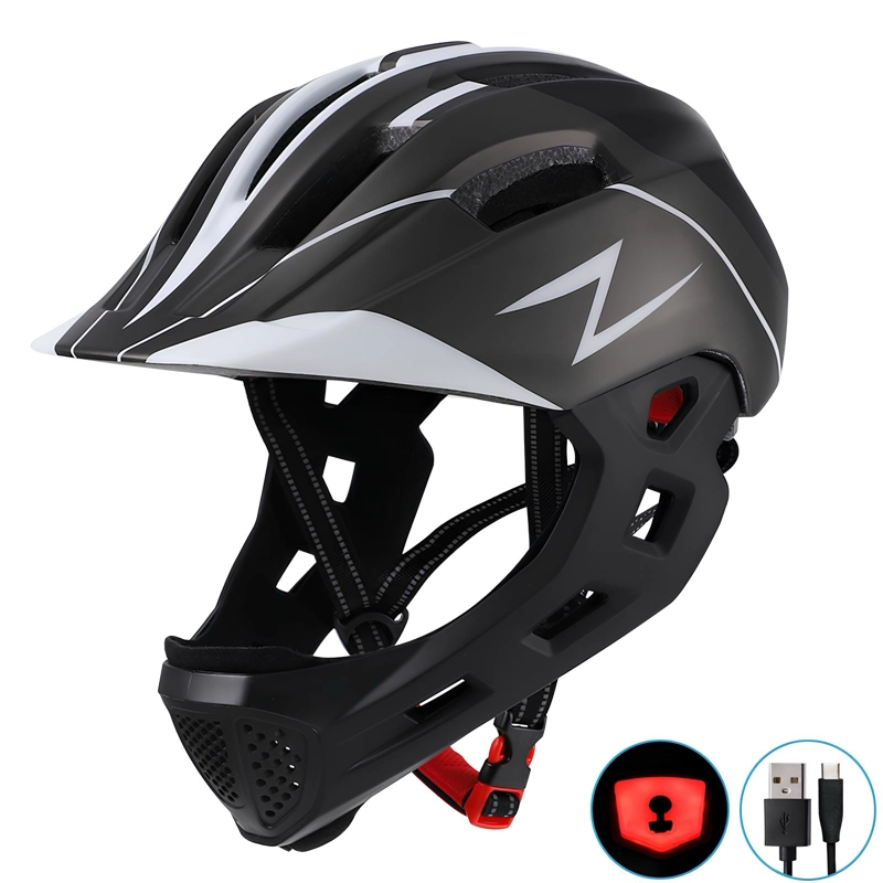 CASCO INTEGRAL INFANTIL BICI 2 EN 1 SLIGHT NEGRO LUBABYCAS - 1