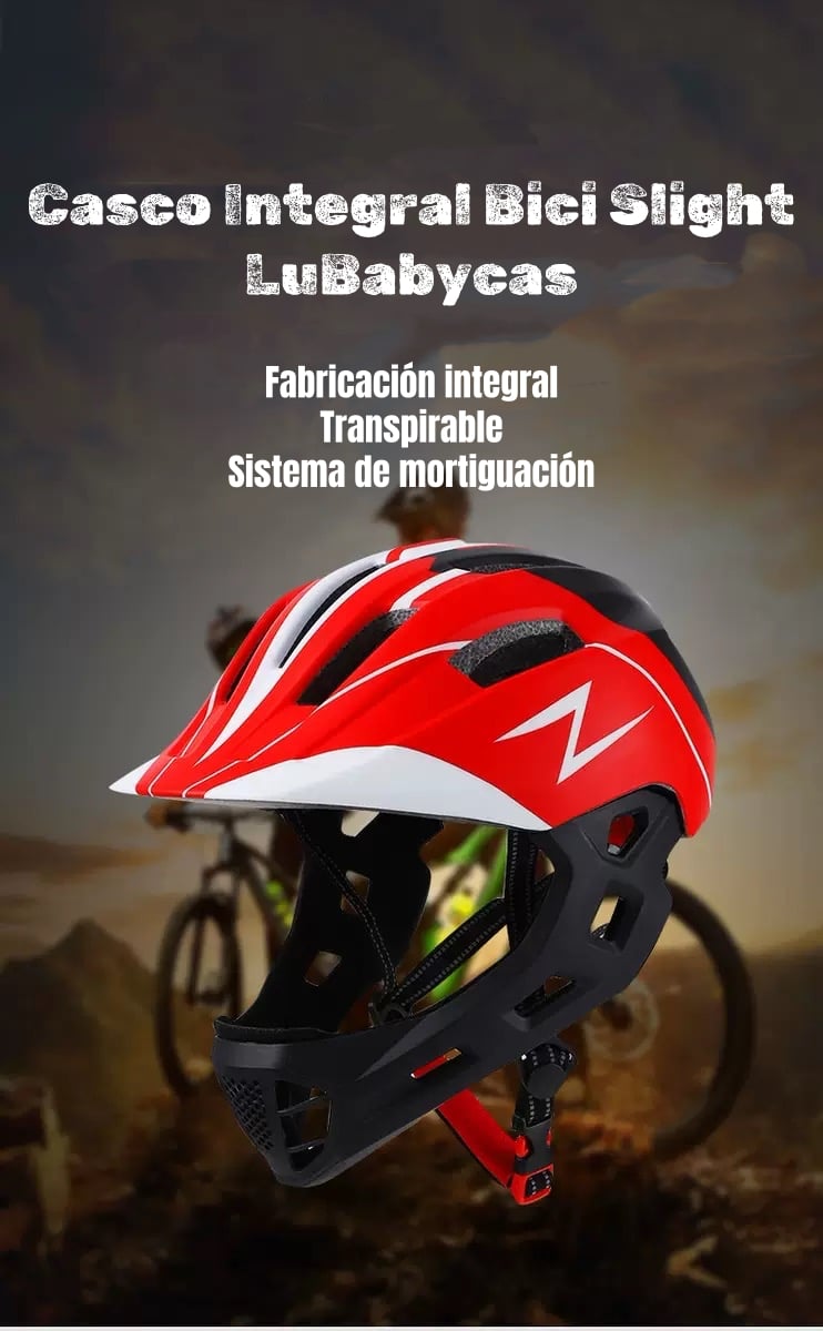 CASCO INTEGRAL INFANTIL BICI 2 EN 1 SLIGHT NEGRO LUBABYCAS - 2