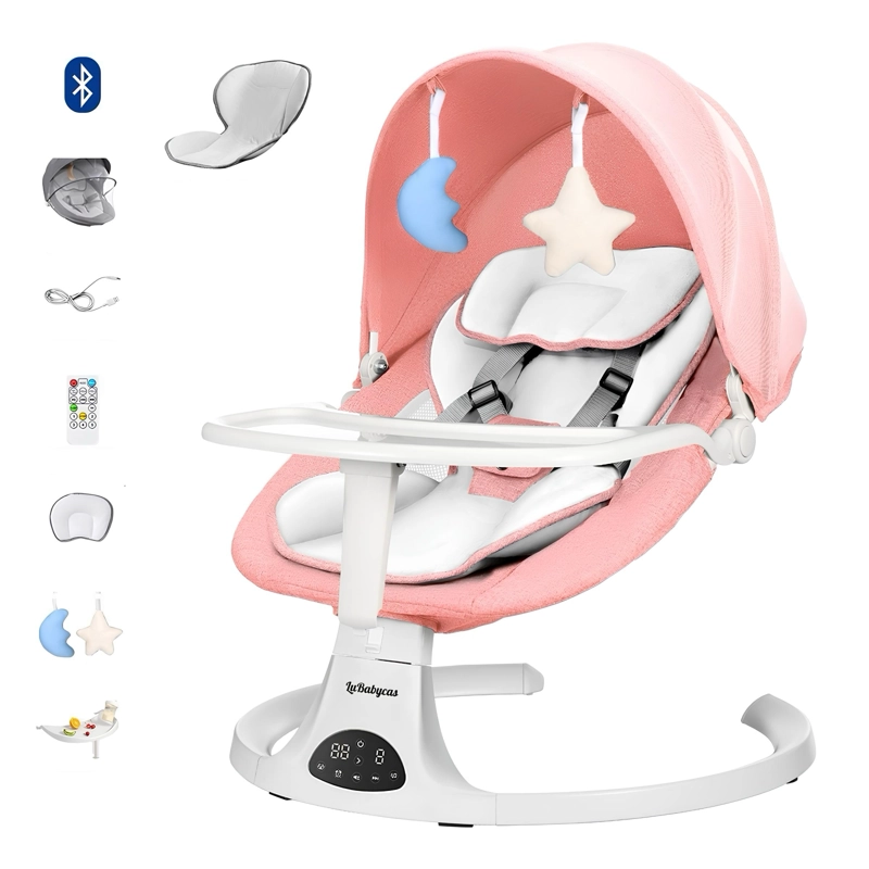 MECEDORA ELE CTRICA 2 EN 1 BLUETOOTH YOYA ROSADA LUBABYCAS - 2