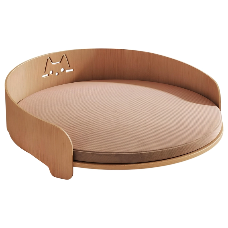 CAMA PARA MASCOTAS MADERA COLCHON 53X53CM AVEO BY LUBABYCAS - 1