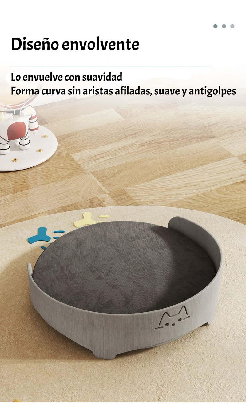CAMA PARA MASCOTAS MADERA COLCHON 53X53CM AVEO BY LUBABYCAS - 6