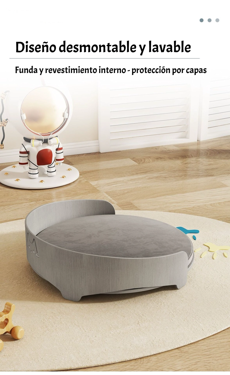 CAMA PARA MASCOTAS MADERA COLCHON 53X53CM AVEO BY LUBABYCAS - 7