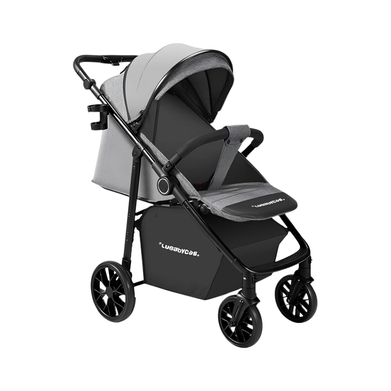 COCHE DE PASEO CON POSA VASO 4 AÑOS IRON GRIS LUBABYCAS - 1