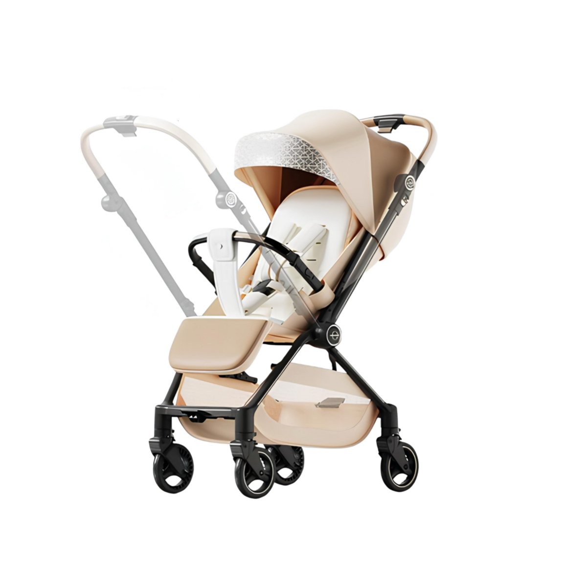 COCHE DE PASEO REVERSIBLE NUEVA TECNOLOGIA ELITTLE E7 DORADO - 1