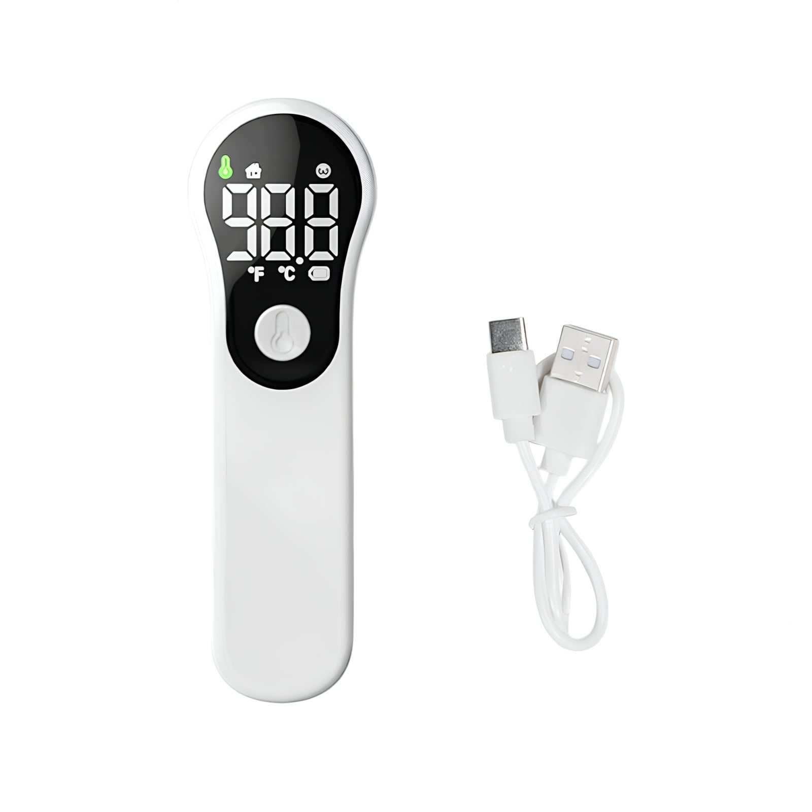 TERMOMETRO INFRARROJO DIGITAL RECARGABLE M6 BLANCO LUBABYCAS - 1