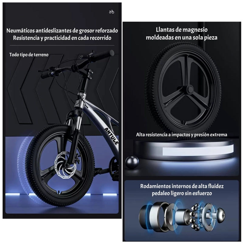 BICICLETA INFANTIL 7-10 AÑOS ARO 20 CITY LUBABYCAS - 6