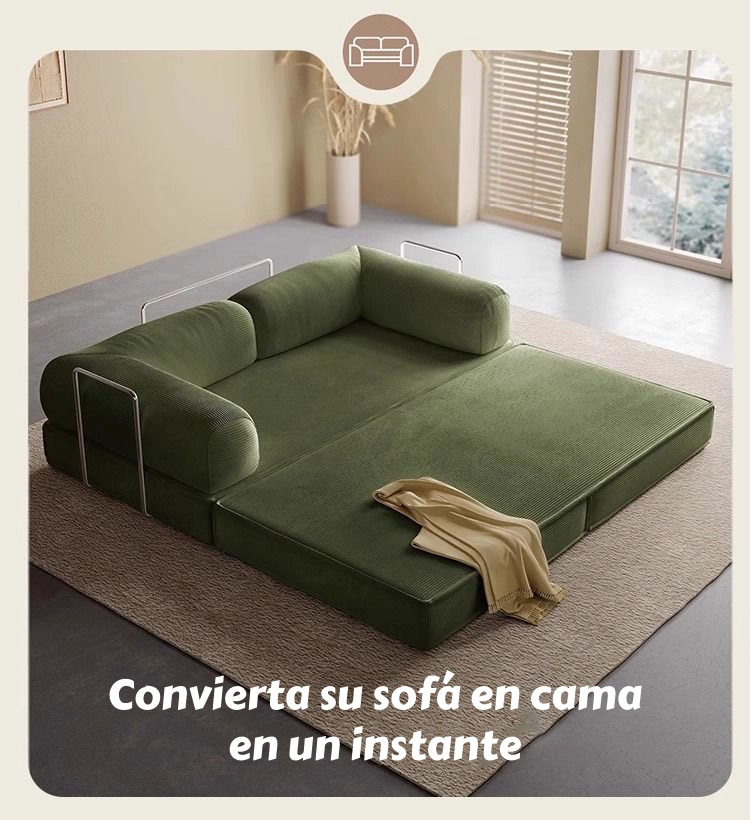 SILLON SOFA CAMA COMPRIMIDO COMBINABLE 203CM K17 VERDE - 4