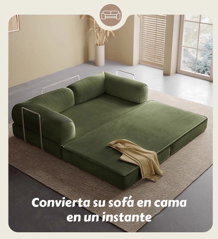 SILLON SOFA CAMA COMPRIMIDO COMBINABLE 203CM K17 VERDE - 4