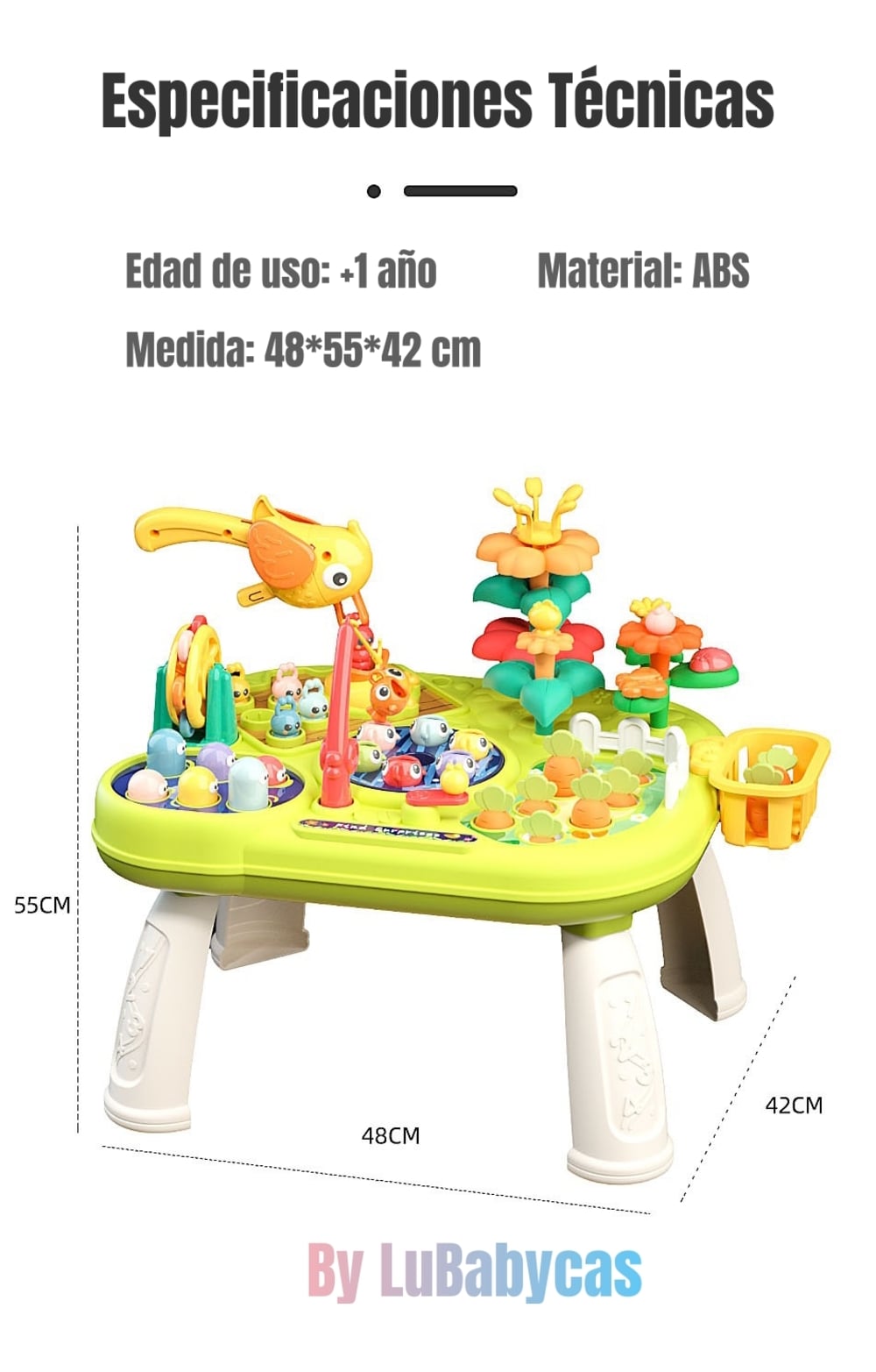 MESA DE ACTIVIDADES 9 JUEGOS GRANJA BY LUBABYCAS - 8