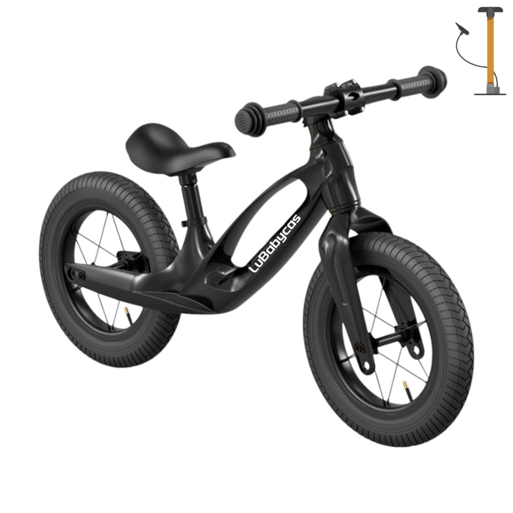 BICICLETA DE EQUILIBRIO CONVERTIBLE ARO 12 Y 14 NEGRA - 1