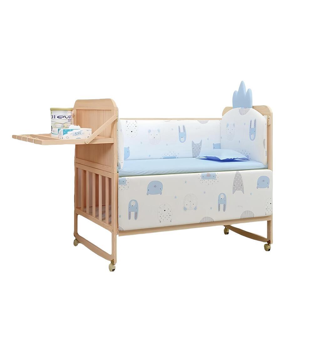 CUNA COLECHO MADERA PACK&PLAY LUBABYCAS CON MUDADOR - 1