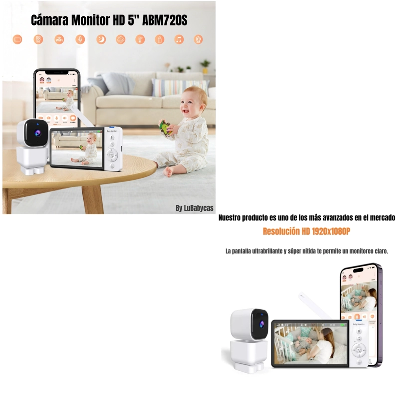 CAMARA MONITOR CON APP 5″ 1920X1080P ABM720S - 2