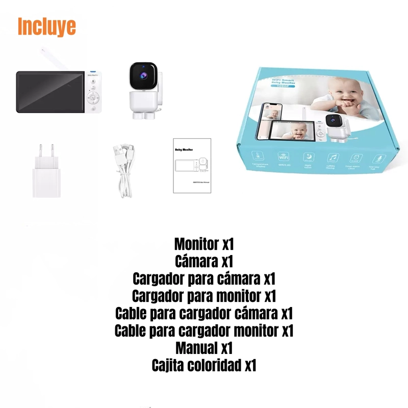 CAMARA MONITOR CON APP 5″ 1920X1080P ABM720S - 7