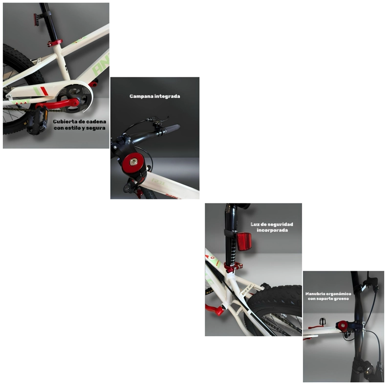 BICICLETA INFANTIL 8-12 AÑOS ARO 20 NEXA LUBABYCAS - 7