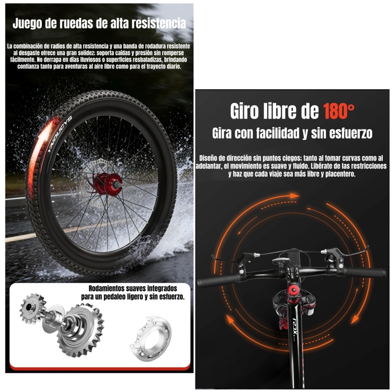 BICICLETA INFANTIL 10-14 AÑOS ARO 22 NEXA LUBABYCAS - 5