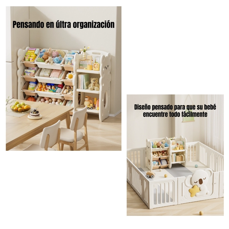 ESTANTE INFANTIL ORGANIZADOR DE JUGUETES PEACE LUBABYCAS - 3