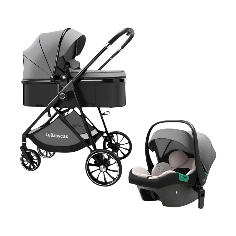 COCHE TRAVEL SYSTEM TOLDO 360°GESE BABY GRIS LUBABYCAS - 1