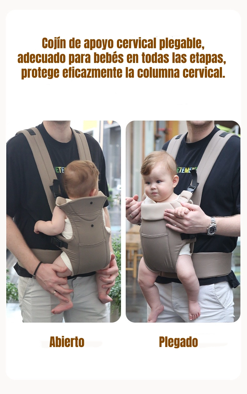 PORTABEBE  ERGONOMICO MULTIFUNCIONAL CAFE  RIO BY LUBABYCAS - 4