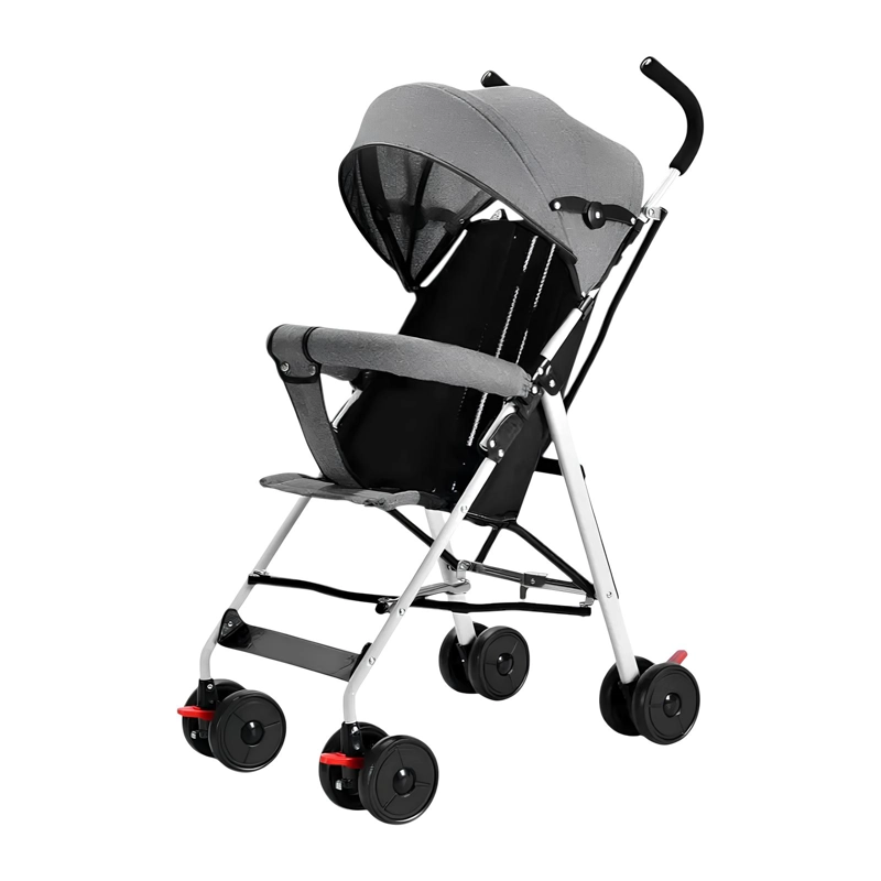 COCHE PARAGUA CON POSA VASO SWIFT GRIS LUBABYCAS - 1