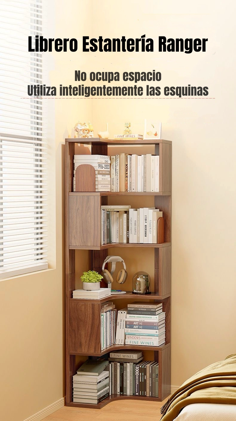 BIBLIOTECA LIBRERO ESTANTERIA BLANCO 5 NIVELES 170CM RANGER - 2