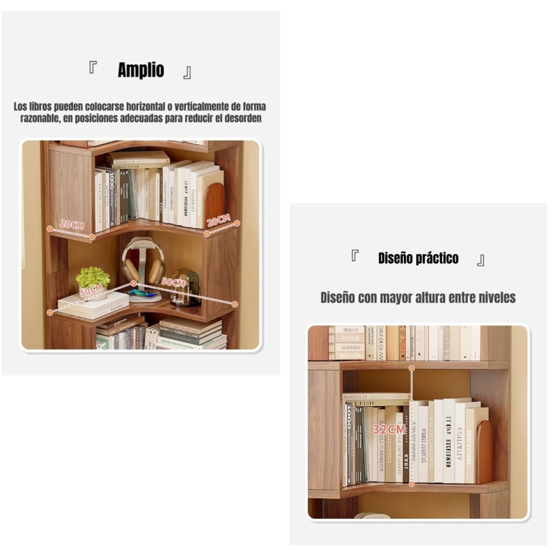 BIBLIOTECA LIBRERO ESTANTERIA BLANCO 5 NIVELES 170CM RANGER - 5
