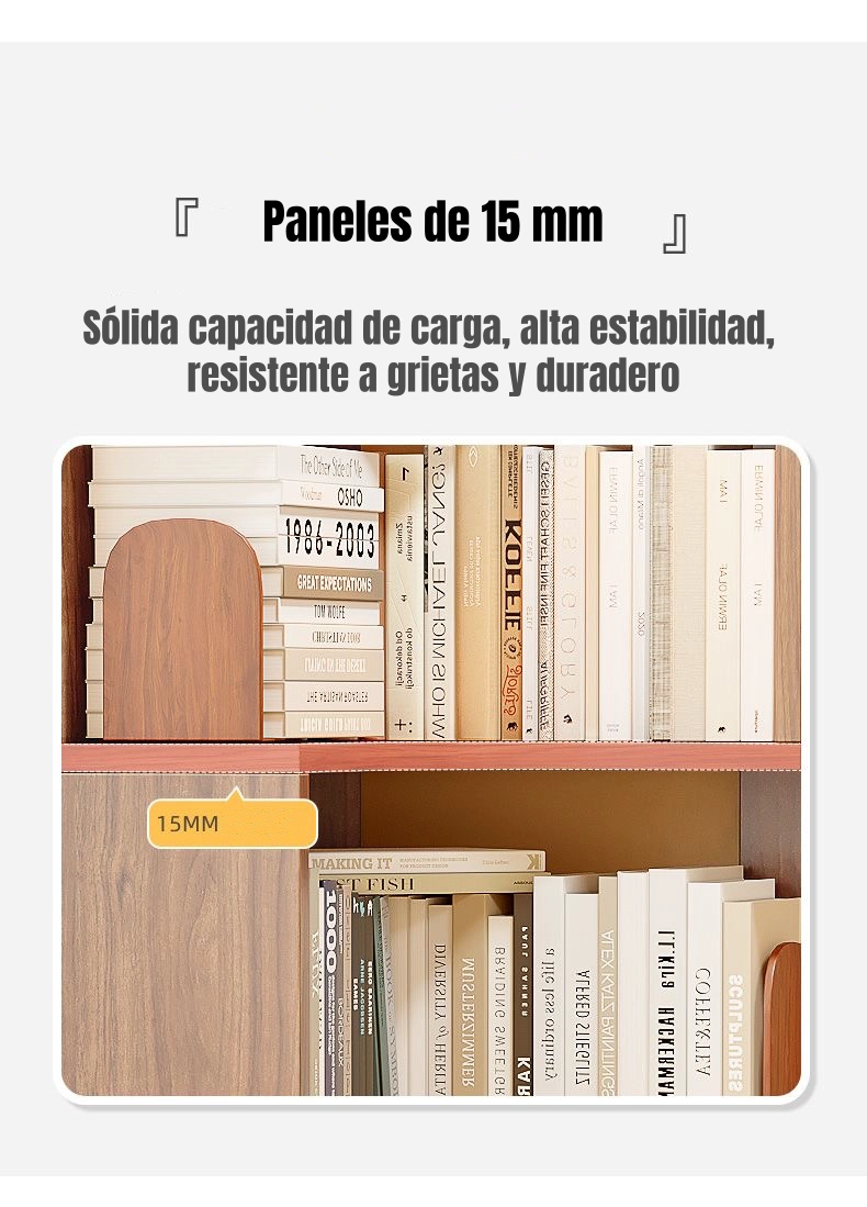 BIBLIOTECA LIBRERO ESTANTERIA BLANCO 5 NIVELES 170CM RANGER - 6