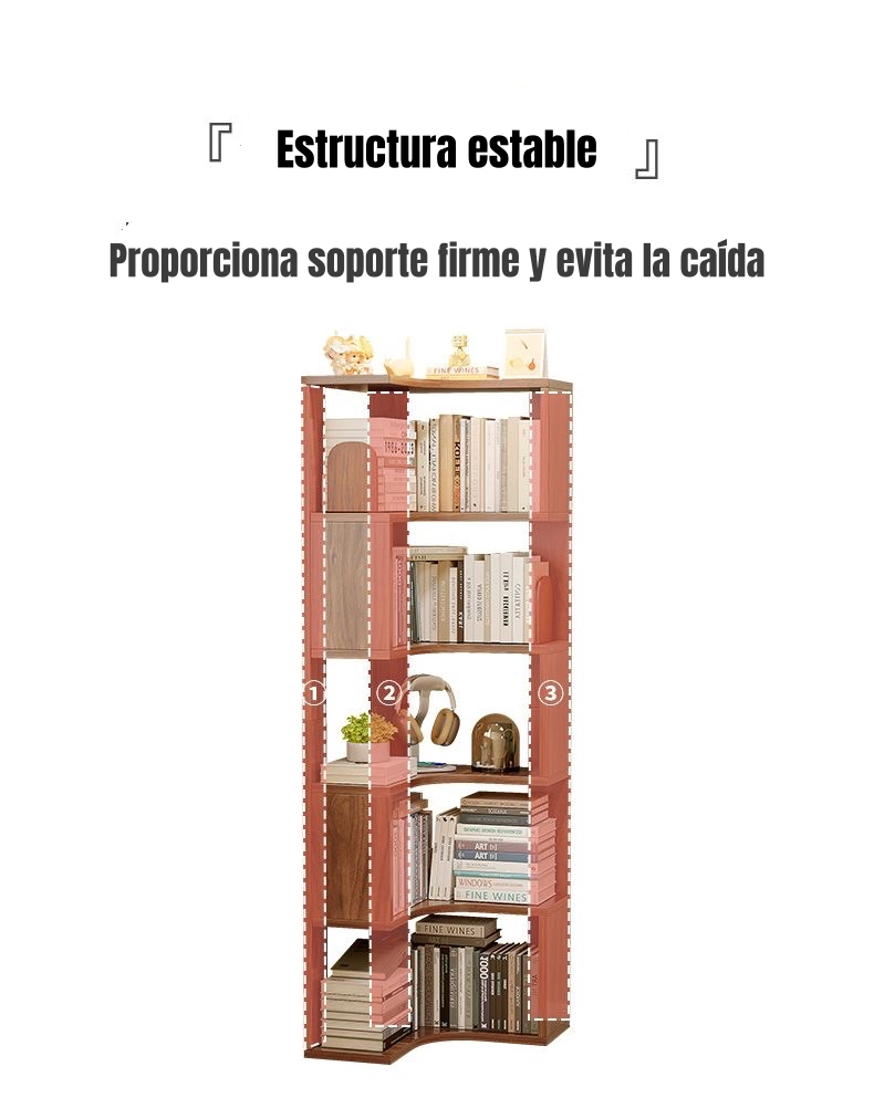 BIBLIOTECA LIBRERO ESTANTERIA BLANCO 5 NIVELES 170CM RANGER - 7