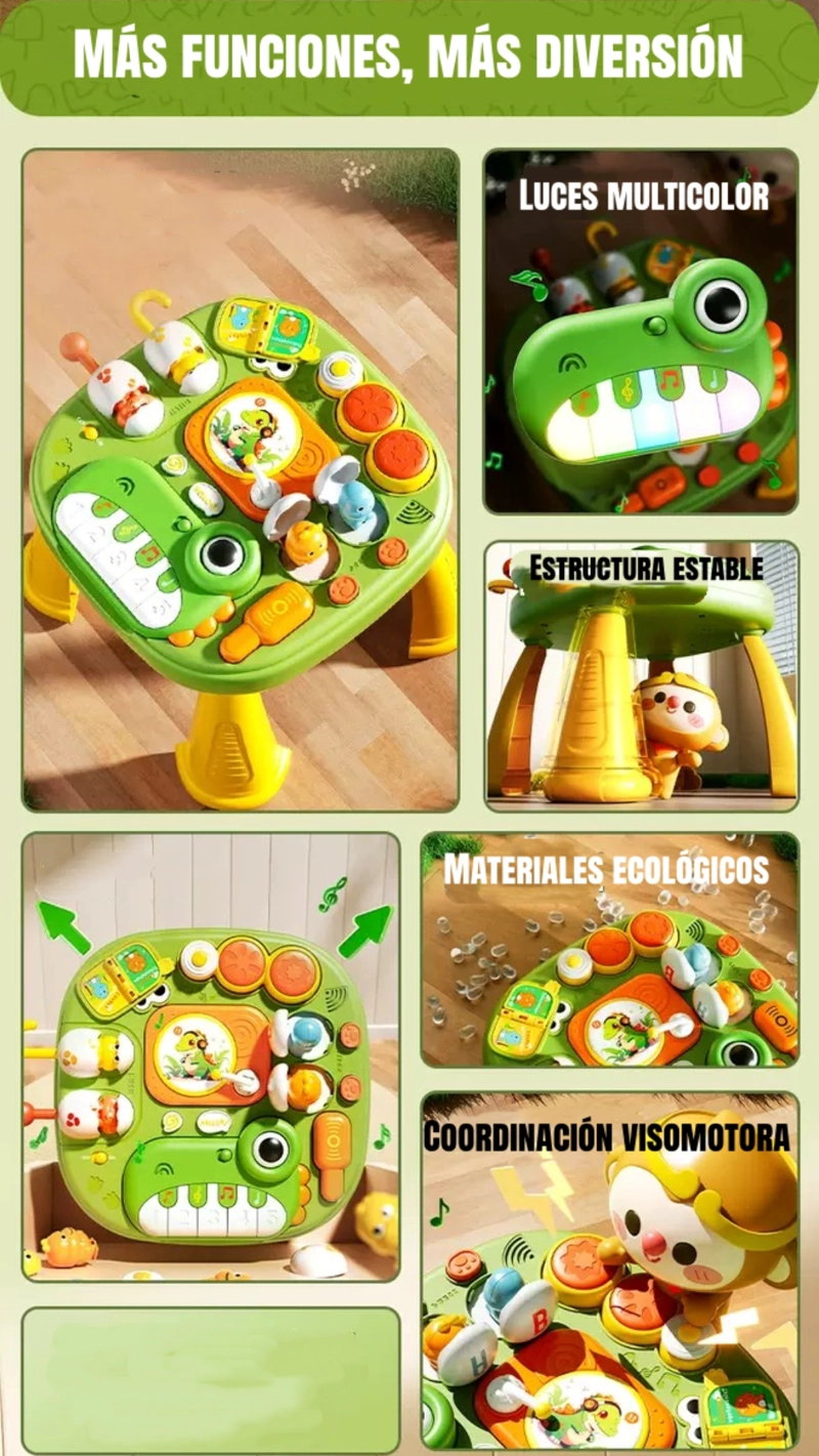 JUGUETE MESA DE ACTIVIDADES MUSICAL CON LUCES VOLT LUBABYCAS - 3