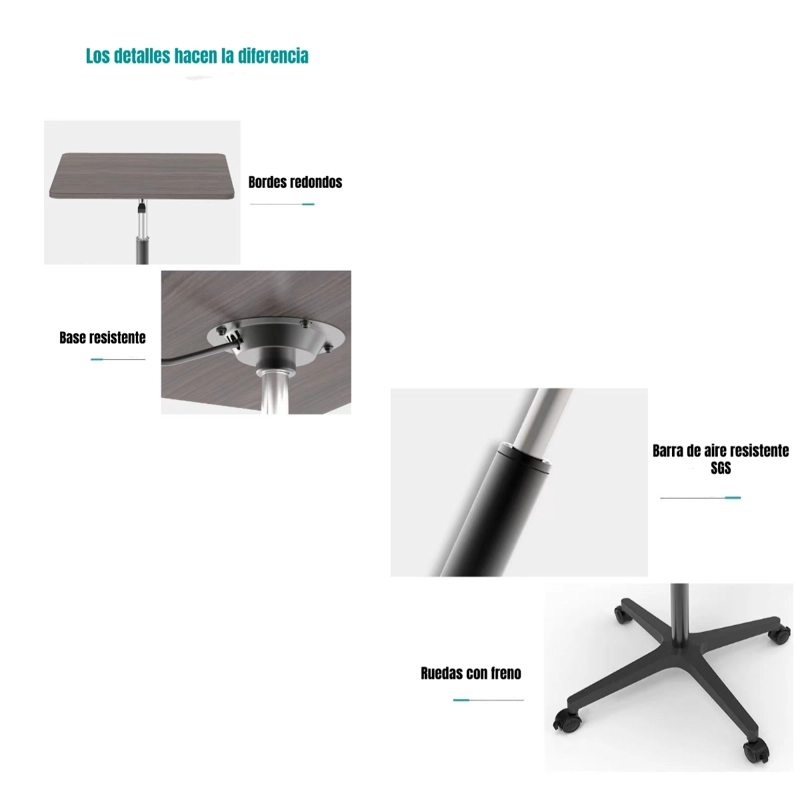 MESA AUXILIAR CENTRO LATERAL LIVING REGULABLE 59-80CM NOCOLI - 4