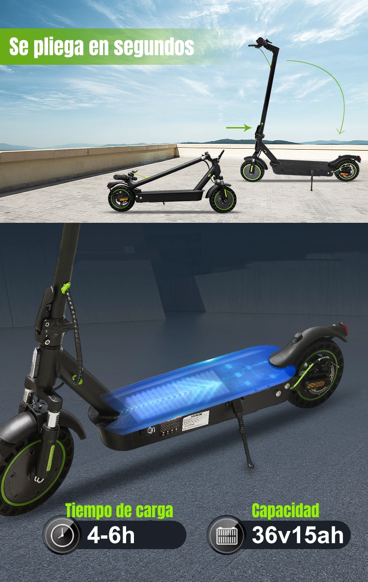 SCOOTER ELE CTRICO ALUMINIO CON APP 50KM 36V 500W E5MAX - 6