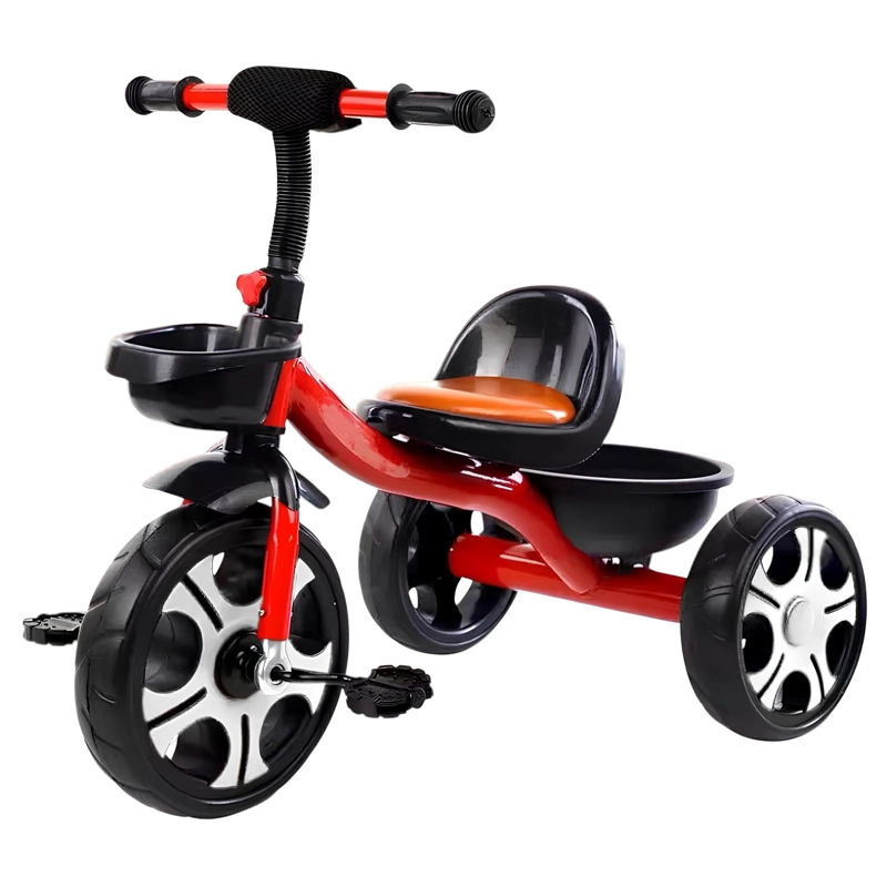 TRICICLO INFANTIL CON CANASTOS 5 AÑOS UNIX ROJO LUBABYCAS - 1
