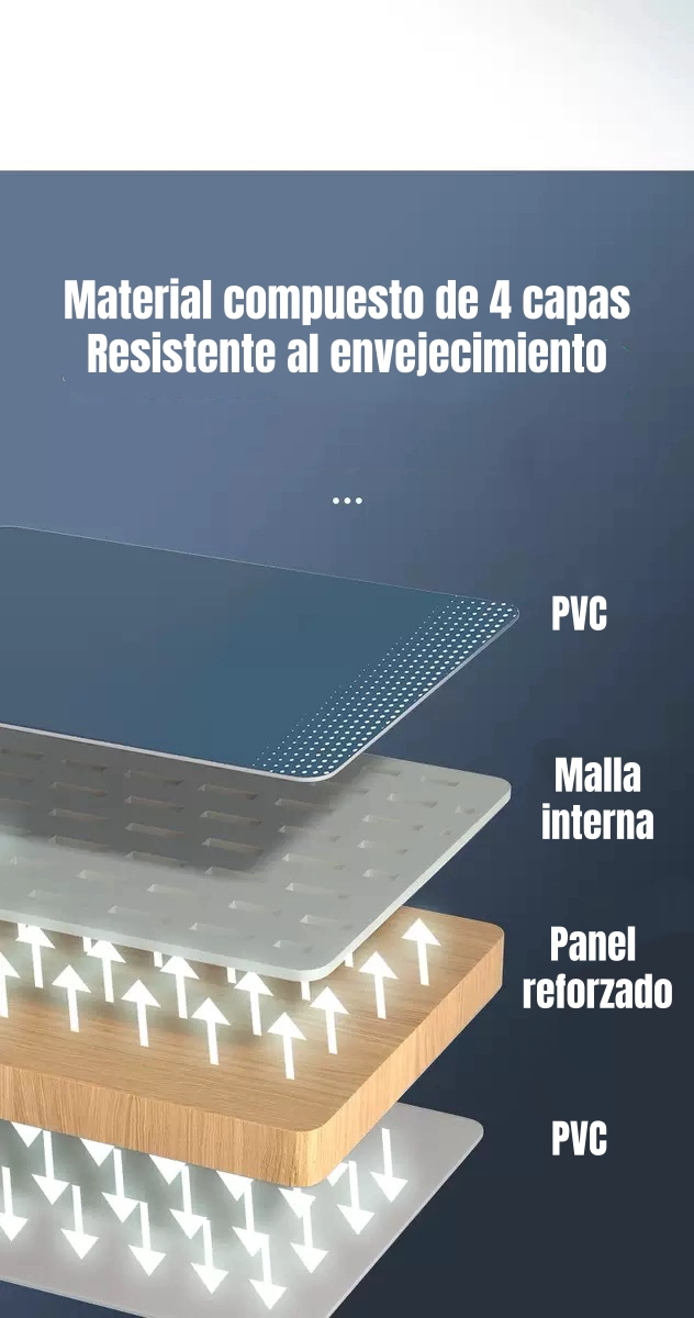 PISCINA PLEGABLE NO REQUIERE INFLADO 210CM NIÑOS LUBABYCAS - 5