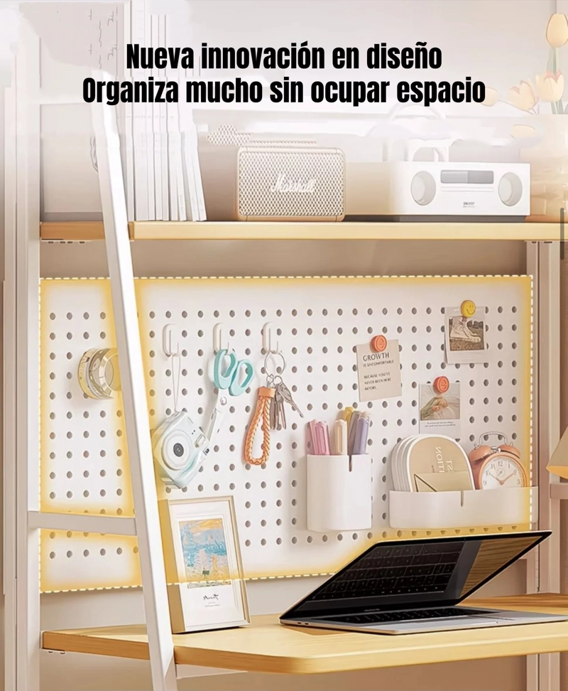 ESCRITORIO MESA PLEGABLE MULTIFUNCIONAL 100CM CORSA - 4
