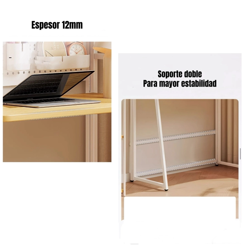 ESCRITORIO MESA PLEGABLE MULTIFUNCIONAL 100CM CORSA - 6