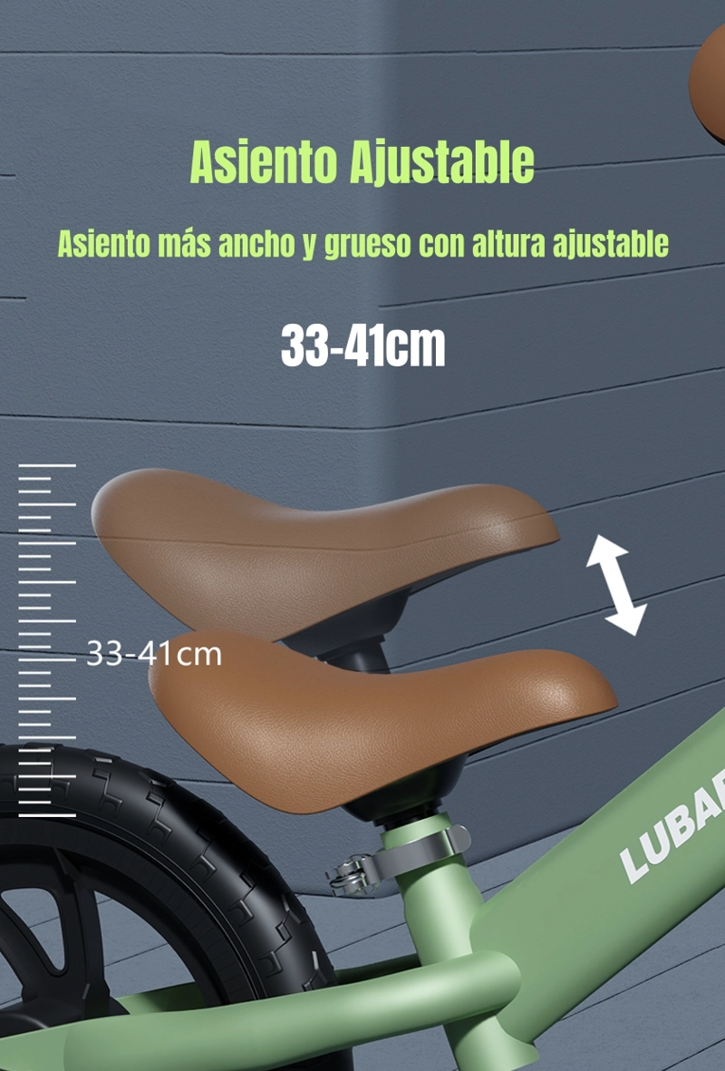 BICICLETA DE EQUILIBRIO 2-6 AÑOS ARO 12 ACENT LUBABYCAS - 4