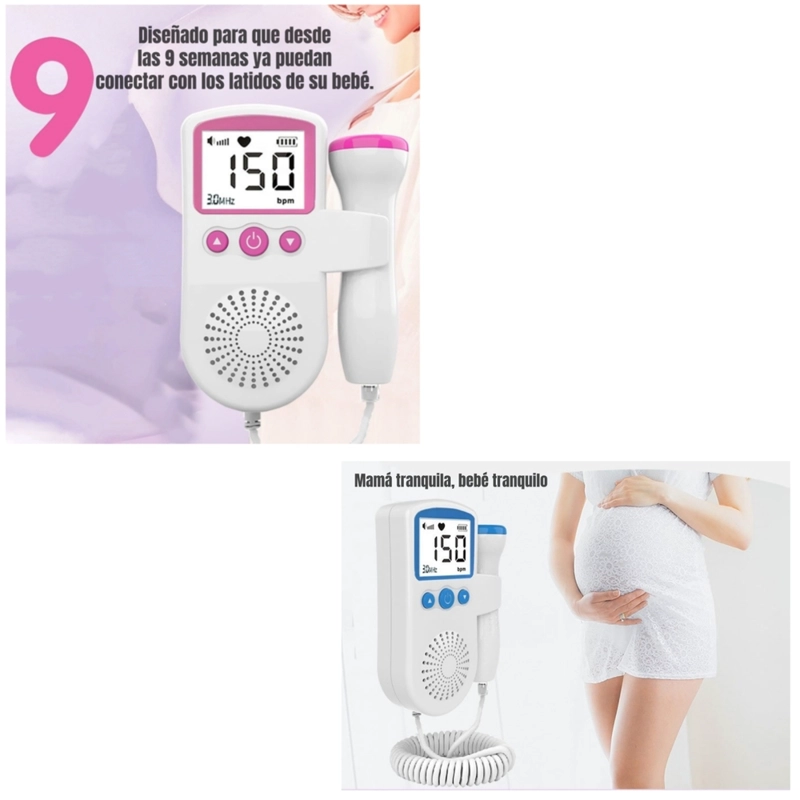 MONITOR FETAL DOPPLER LATIDOS CORAZON BEBE  BY LUBABYCAS - 5